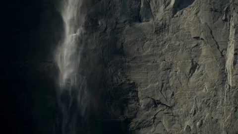 Waterfall along rocks Stock Footage 73890306