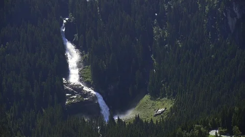 Waterfall on alpine mountain Stock-Footage 82354408
