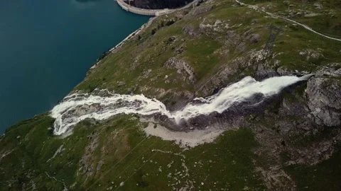 Waterfall in the alps mountains Stock Footage 154105769