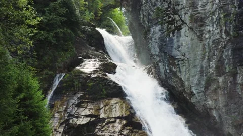 Waterfall in the alps/mountains Stock Footage 170768886