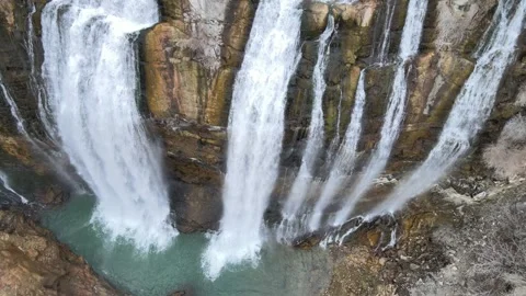 Waterfall amazing view Video stock 262956356