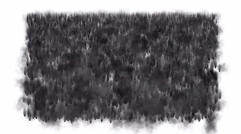 Waterfall and black ink,smoke and falling liquid,smog and mist. Stock Footage