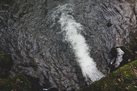 Waterfall and bottle Stock Photos