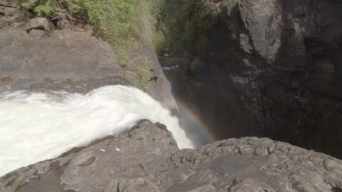 Waterfall and cliff Stock Footage 111104051