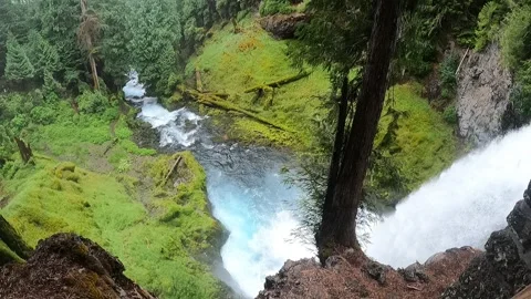 Waterfall and creek Stock Footage 294120153