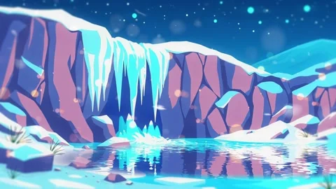 Waterfall and ice: Winter is here, and the snow is here to enjoy it all! Stock Footage 306825467