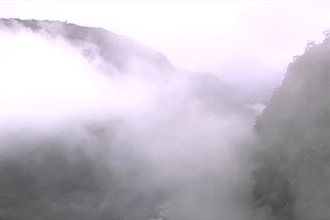 Waterfall and mist Stock Footage 286326