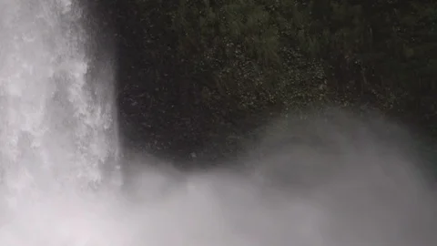 Waterfall and mist Stock Footage 87935346