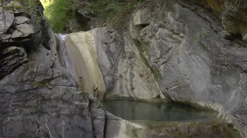 Waterfall and mountain stream Video stock 151638244