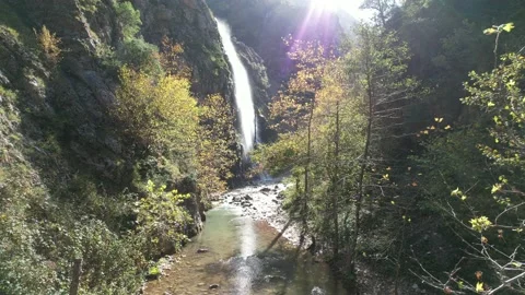 Waterfall and nature Stock Footage 223574736
