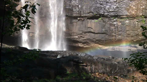 Waterfall and Rainbow Video stock 25529150