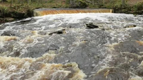 Waterfall and rapids Stock Footage 10587168