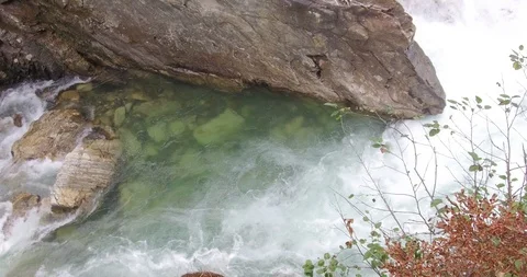 Waterfall and ravine 2 Stock Footage 87437105