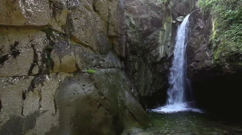 Waterfall and river Stock Footage 45839581