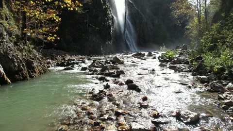 Waterfall and river Stock Footage 223621433