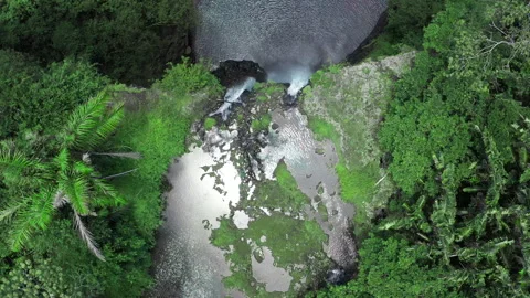 Waterfall and River at Wild Nature. Forest rocks with a roaring stream running 動画素材 167781120