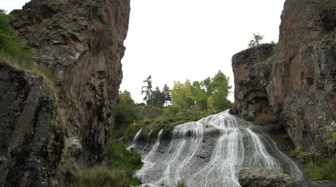 Waterfall and Rocks 스톡 동영상 55937643