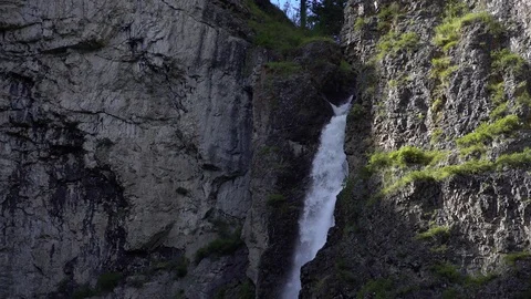 Waterfall and rocks Stock Footage 81985944