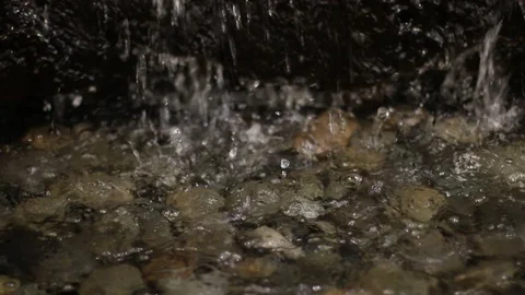 Waterfall and Rocks Stock Footage 104784385
