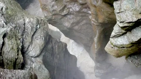 Waterfall and rocks Stock Footage 232776473