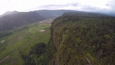 Waterfall and Valley Stock Footage 73920016