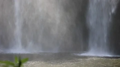 Waterfall and Waterspray Close-Up Stock Footage 230573904