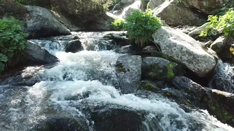 Waterfall in Andorra Stock Footage 234633652