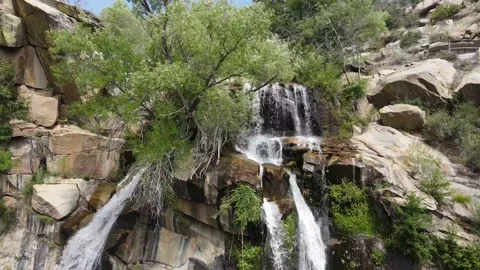 Waterfall Angle Up Stock Footage 131683747