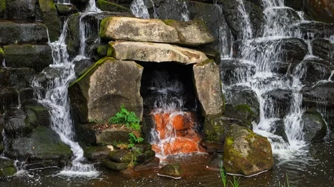 Waterfall Arch Stock Footage 109161378