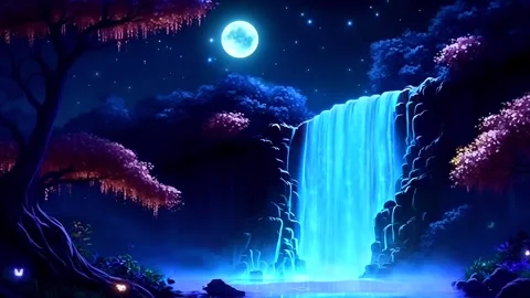 Waterfall atmosphere in the mountains Video stock 273118146