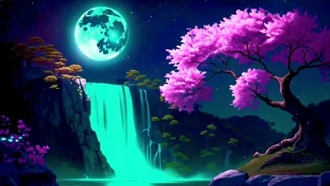 Waterfall atmosphere in the mountains Video stock 273118185