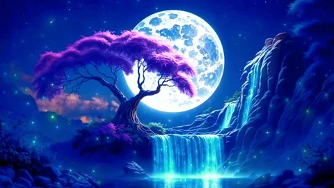 Waterfall atmosphere in the mountains Stock Footage 280203882