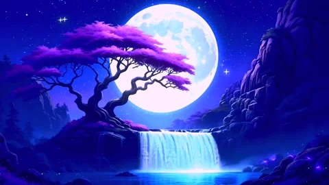 Waterfall atmosphere in the mountains Stock Footage 280330075