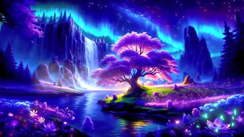 Waterfall atmosphere in the mountains Stock Footage 287375211