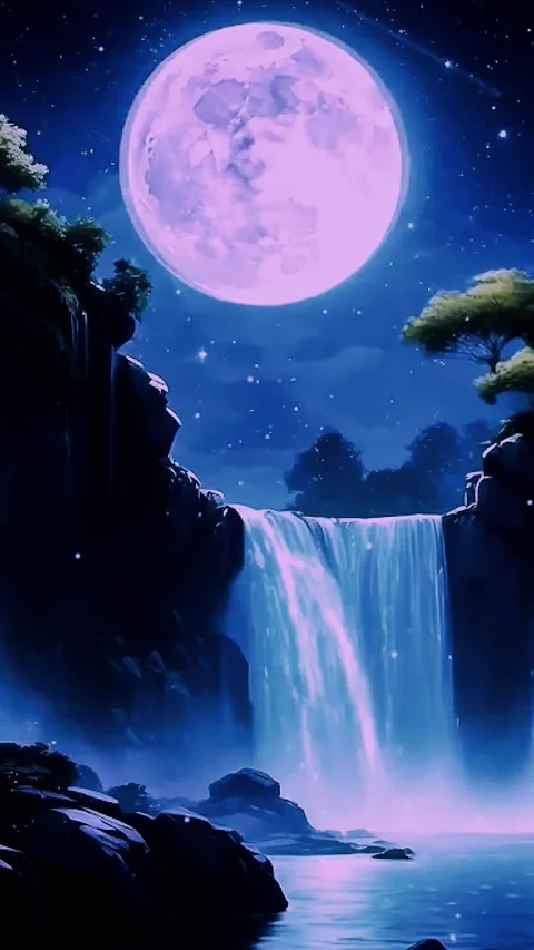 Waterfall atmosphere in spring Stock Footage 272512220