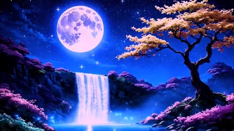 Waterfall atmosphere in spring Video stock 272549533