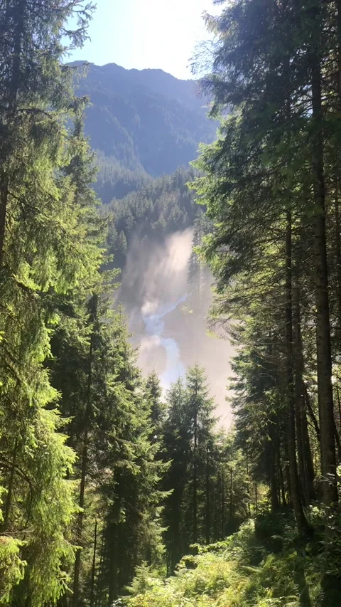 Waterfall in Austria 스톡 동영상 161787992