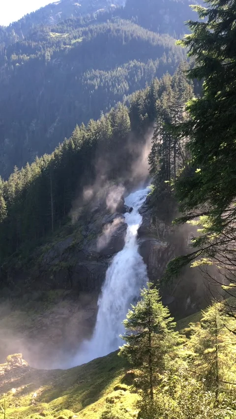 Waterfall in Austria 스톡 동영상 161787999