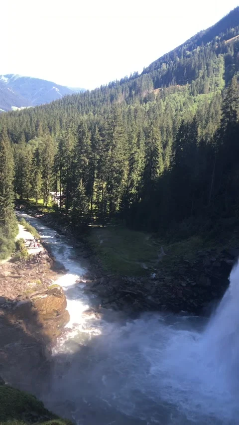 Waterfall in Austria Stock Footage 161788011