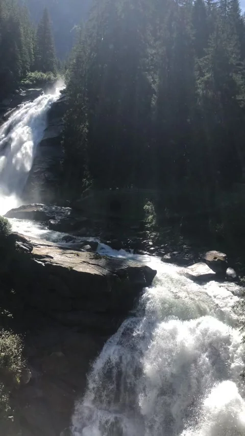 Waterfall in Austria Stock Footage 161788016