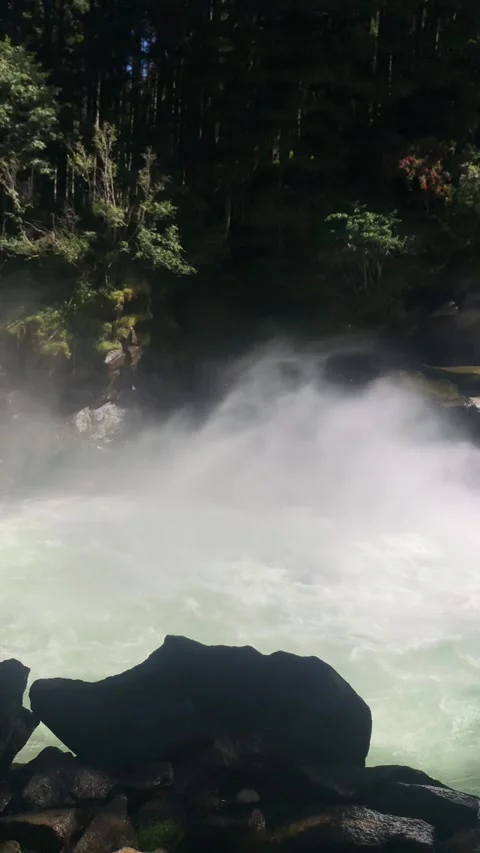 Waterfall in Austria 스톡 동영상 161788028