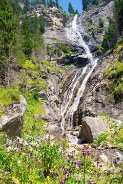 Waterfall in Austria Stock Photos