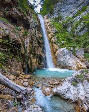 Waterfall in Austria Stock Photos