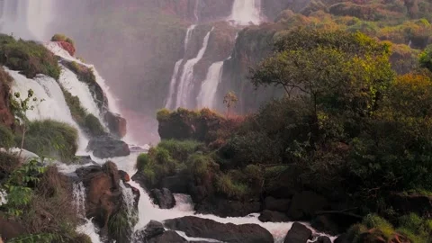 Waterfall in autumn Stock Footage 138068404