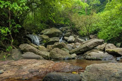 Waterfall in Autumn Stock Photos