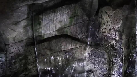 Waterfall on the background of stones Stock Footage 106673513