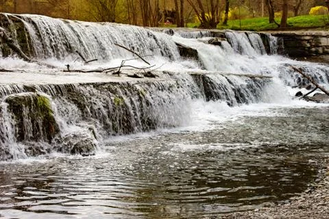 Waterfall in Bad Blankenburg Thuringia Stock Photos
