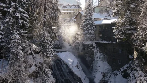 Waterfall in Bad Gastein Video stock 71824919