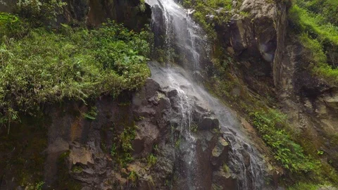 Waterfall in Banos Ecuador Stock Footage 72476371