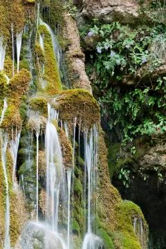 Waterfall of Batn de Bogarra Stock Photos
